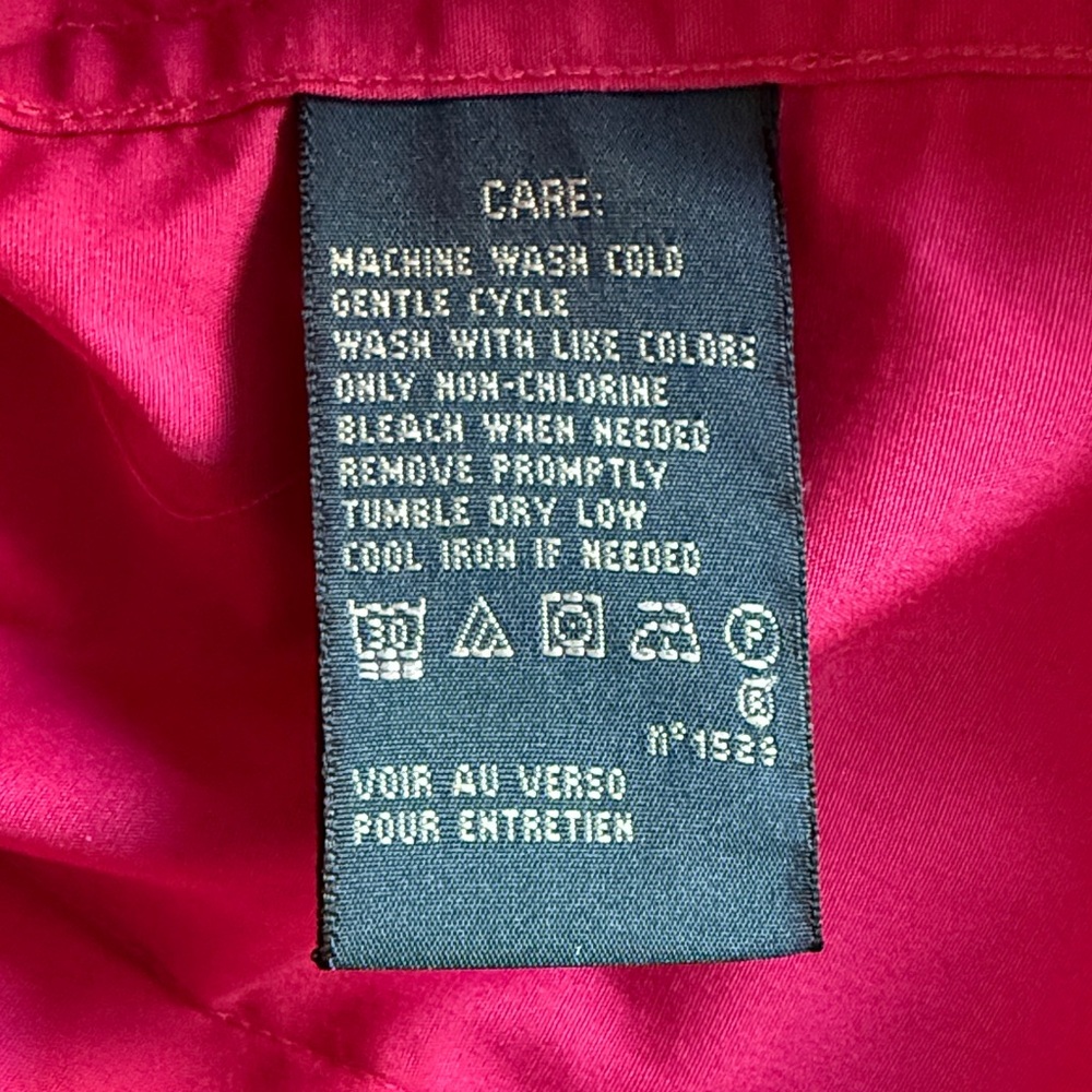 Ralph Lauren Women's Fuchsia Cotton Western Shirt, size 2 - Picture 7 of 7